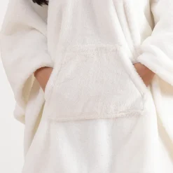 ATMOSPHERA Plaid à manches fourrure 