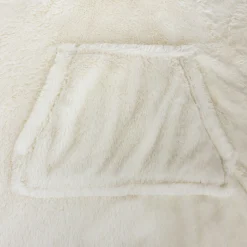 ATMOSPHERA Plaid à manches fourrure 