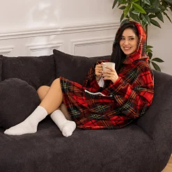 ATMOSPHERA Plaid à manches "Hoodie"