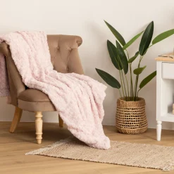 ATMOSPHERA Plaid "Bouclette" fausse fourrure New