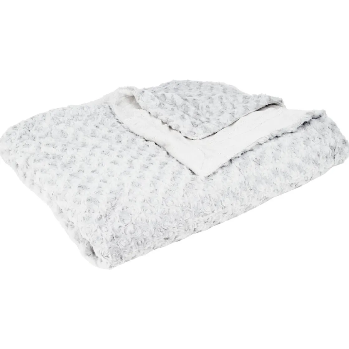 ATMOSPHERA Plaid "Bouclette" fausse fourrure Sale