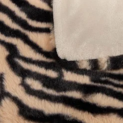 ATMOSPHERA Plaid fausse fourrure imprimé 