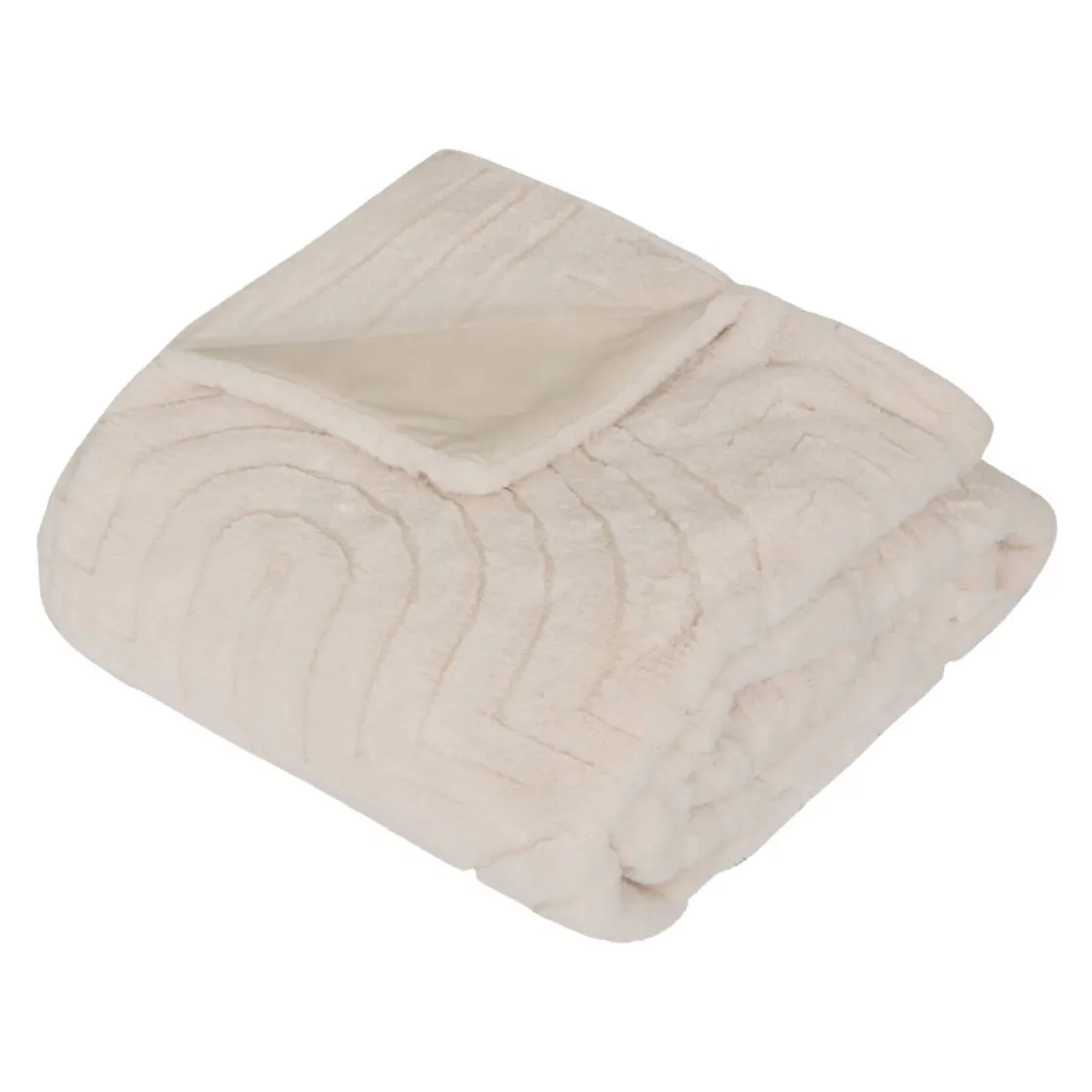 ATMOSPHERA Plaid fausse fourrure jacquard "Arka" Outlet