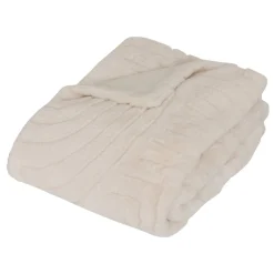 ATMOSPHERA Plaid fausse fourrure jacquard "Arka" Outlet