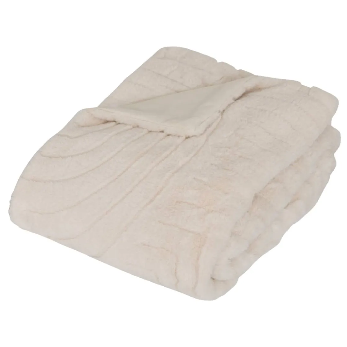 ATMOSPHERA Plaid fausse fourrure jacquard "Arka" Outlet