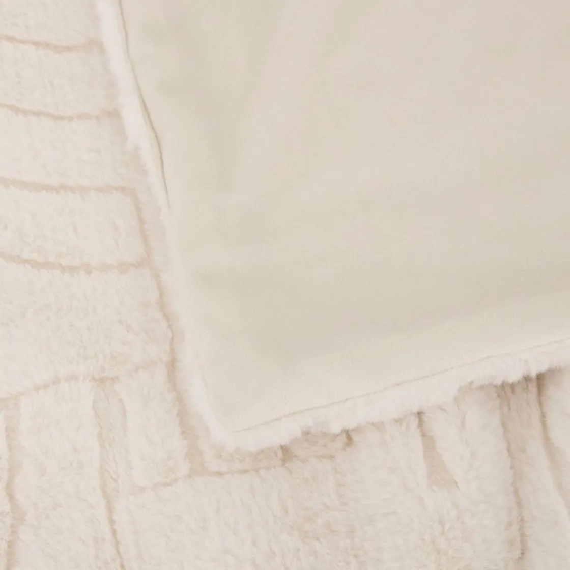 ATMOSPHERA Plaid fausse fourrure jacquard "Arka" Outlet