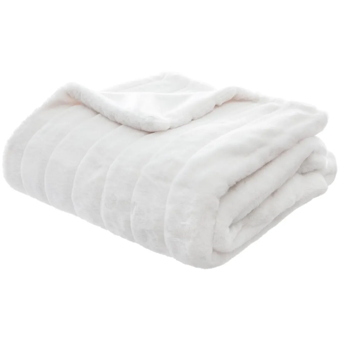 ATMOSPHERA Plaid "Manoir" fausse fourrure Clearance