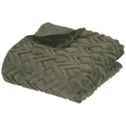 ATMOSPHERA Plaid "Mara" fausse fourrure Clearance