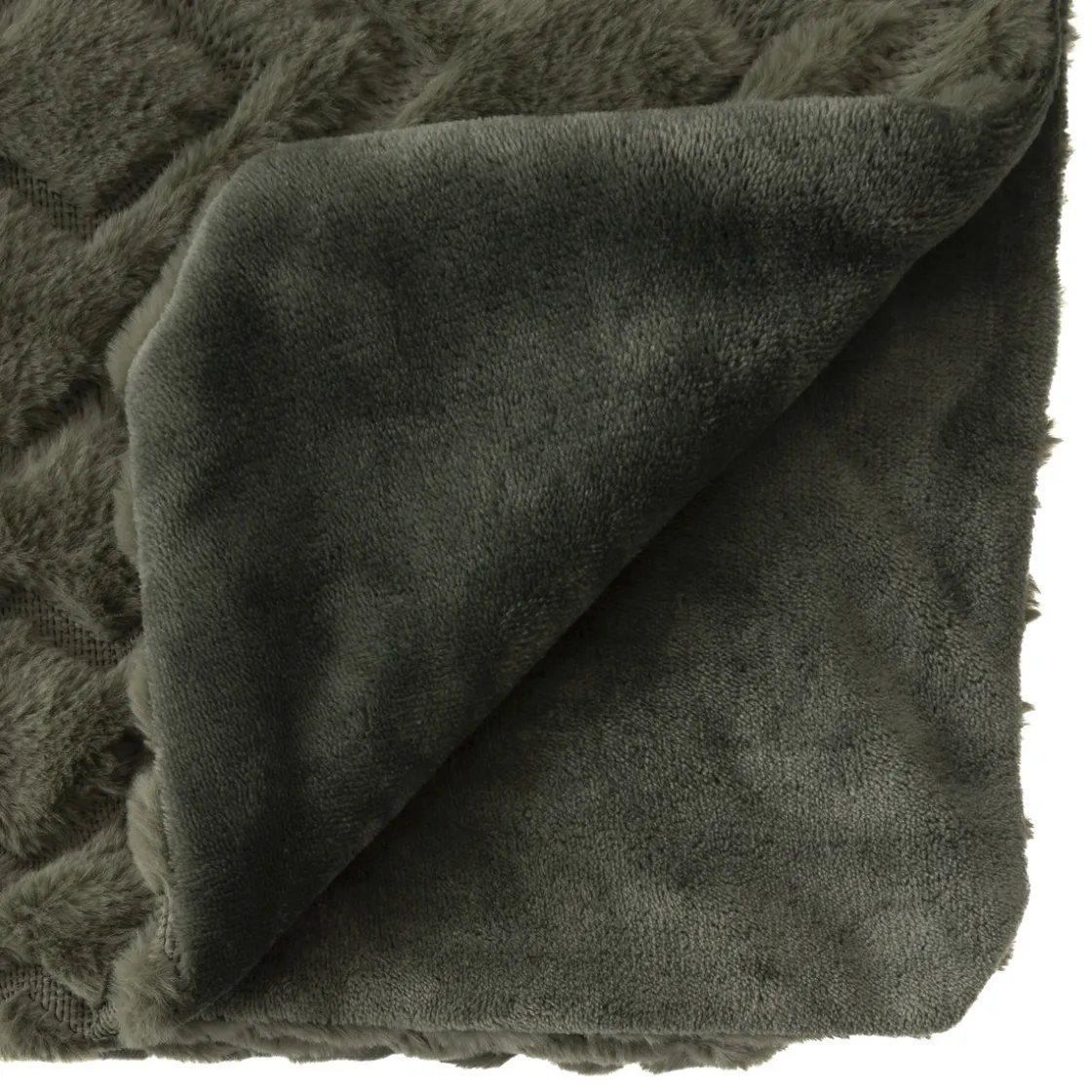 ATMOSPHERA Plaid "Mara" fausse fourrure Clearance