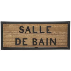 ATMOSPHERA Plaque de porte bois 
