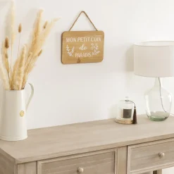 ATMOSPHERA Plaque de porte bois