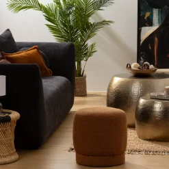 ATMOSPHERA Pouf bouclette "Amea" Clearance