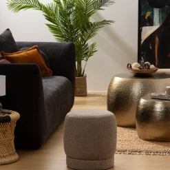 ATMOSPHERA Pouf bouclette "Amea" Sale