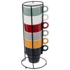 ATMOSPHERA Rack 6 mugs "Colorama" Hot