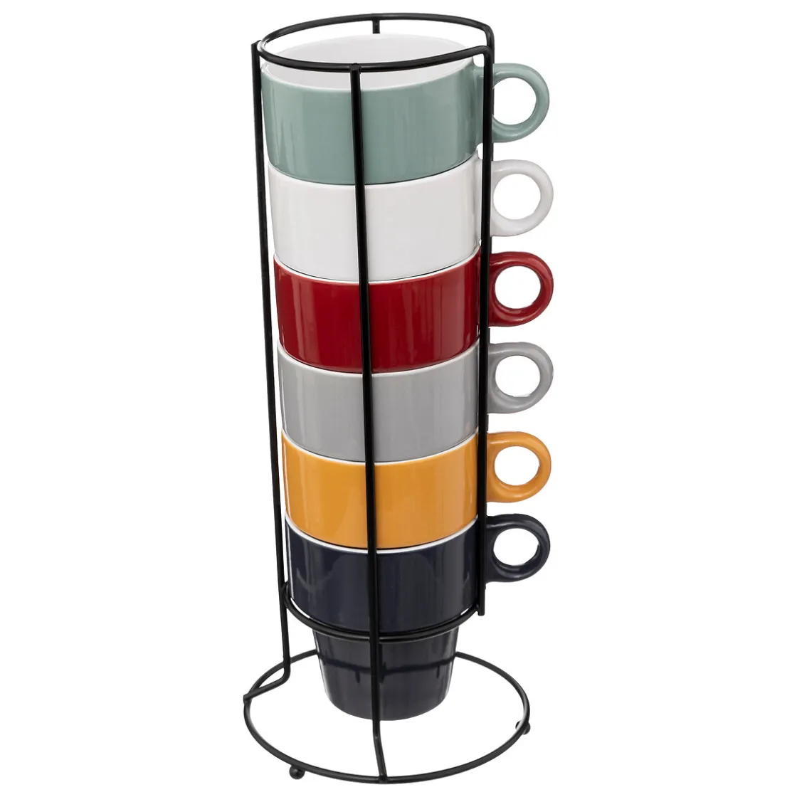 ATMOSPHERA Rack 6 mugs "Colorama" Hot