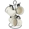 ATMOSPHERA Rack 4 mugs "Good morning" Clearance