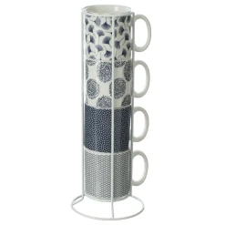 ATMOSPHERA Rack 4 mugs "Japan" Clearance
