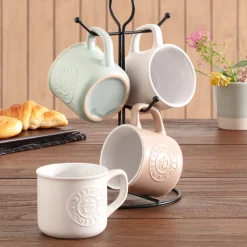 ATMOSPHERA Rack 4 mugs "Leo" Sale