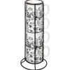 ATMOSPHERA Rack 4 mugs "White Floral"