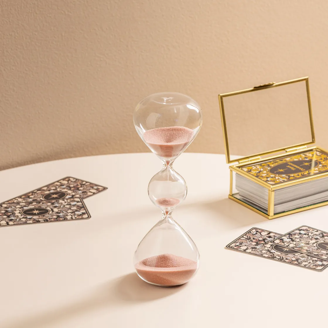 ATMOSPHERA Sablier en verre "Wavy bliss"