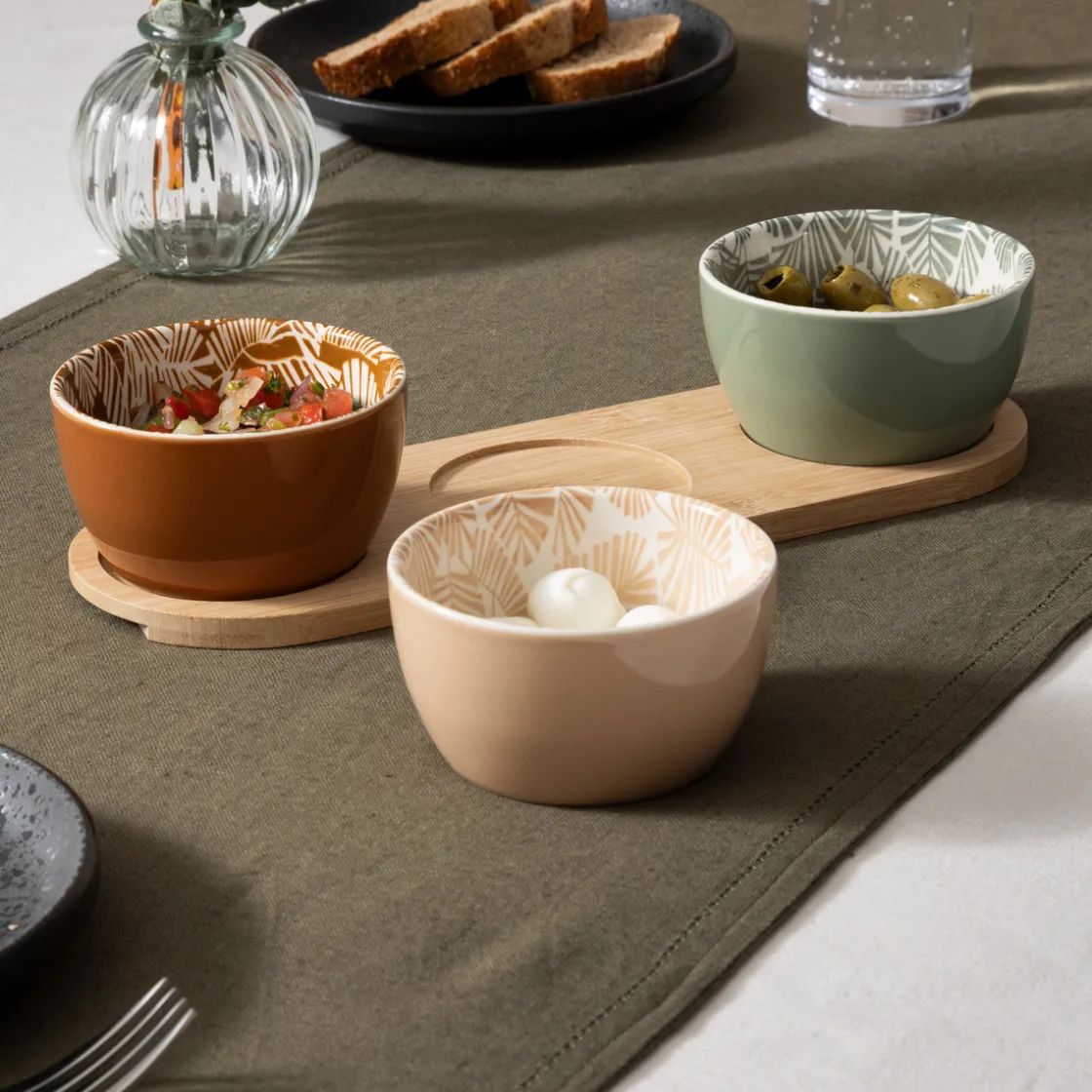 ATMOSPHERA Service apéritif 4 pièces "Dolce Riviera" Hot