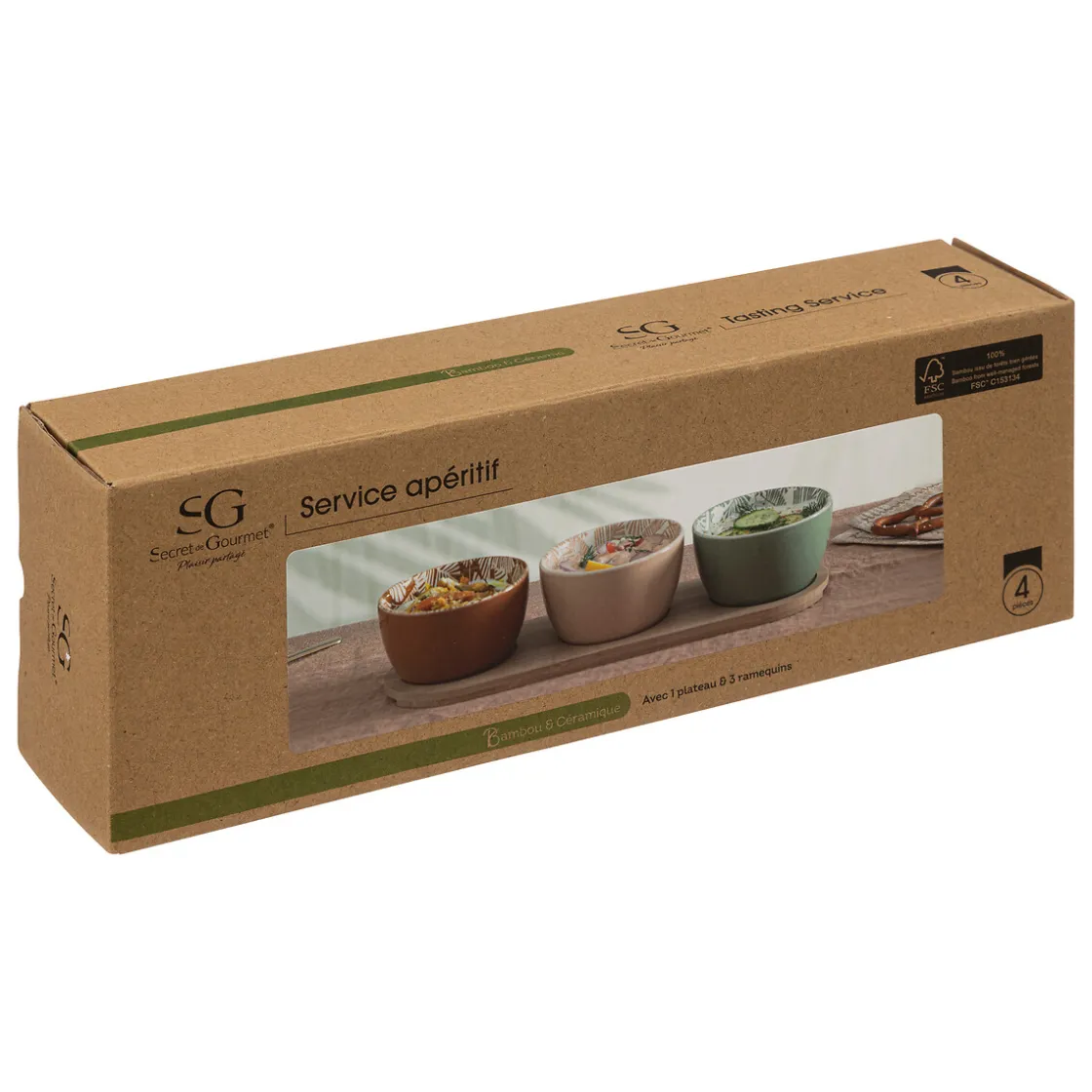ATMOSPHERA Service apéritif 4 pièces "Dolce Riviera" Hot