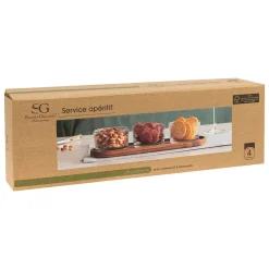 ATMOSPHERA Service apéritif 4 pièces 