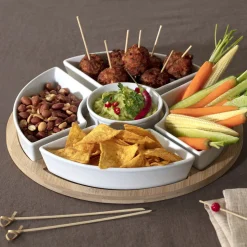 ATMOSPHERA Service apéritif 6 pièces rond Hot