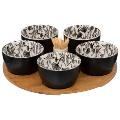 ATMOSPHERA Service apéritif 7 pièces "White Floral" Online