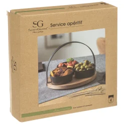ATMOSPHERA Service apéritif 4 pièces 