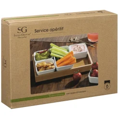 ATMOSPHERA Set apéritif 6 pièces New