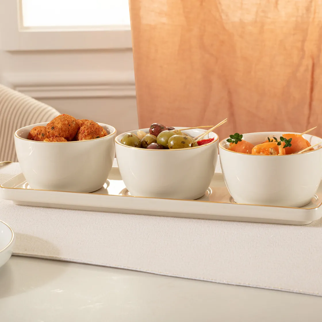 ATMOSPHERA Set apéritif 4 pièces "Arya" Discount