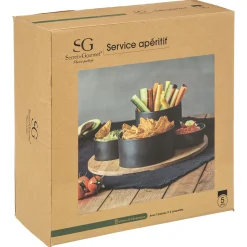 ATMOSPHERA Set apéritif 5 pièces 