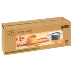 ATMOSPHERA Set apéritif 3 pièces 