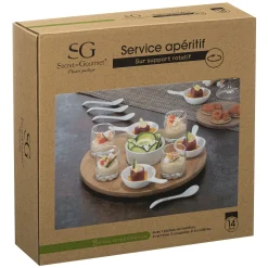 ATMOSPHERA Set apéritif tournant 14 pièces Discount