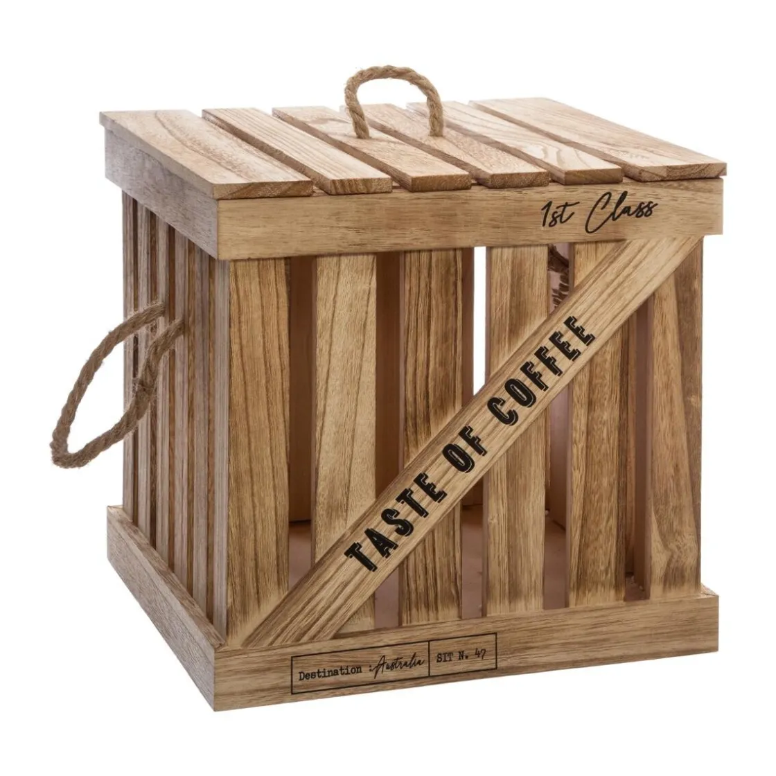 ATMOSPHERA Set de 3 boîtes cagettes "Colonial" Best