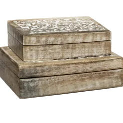 ATMOSPHERA Set de 2 boîtes déco "Ritual" Hot