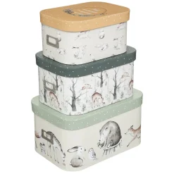 ATMOSPHERA Set de 3 boîtes de rangement enfant