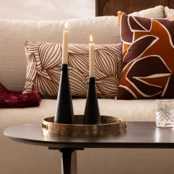 ATMOSPHERA Set de 2 bougeoirs 