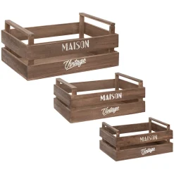 ATMOSPHERA Set de 3 cagettes