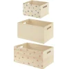 ATMOSPHERA Set de 3 cagettes enfant "Étoile" New