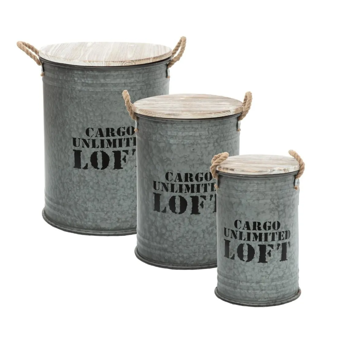 ATMOSPHERA Set de 3 coffres "Bill" Hot