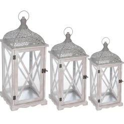 ATMOSPHERA Set de 3 lanternes "Cut" Outlet