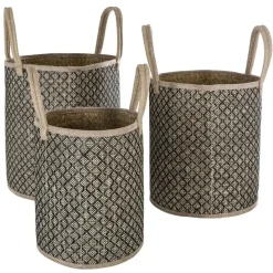 ATMOSPHERA Set de 3 paniers à anses "Nomade" Outlet