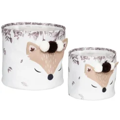 ATMOSPHERA Set de 2 paniers enfant "Renard" Clearance