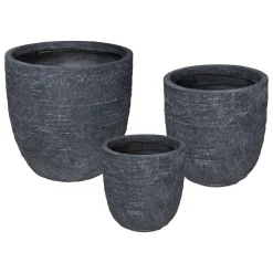ATMOSPHERA Set de 3 pots, métal