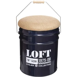 ATMOSPHERA Set de 2 poufs bidons 