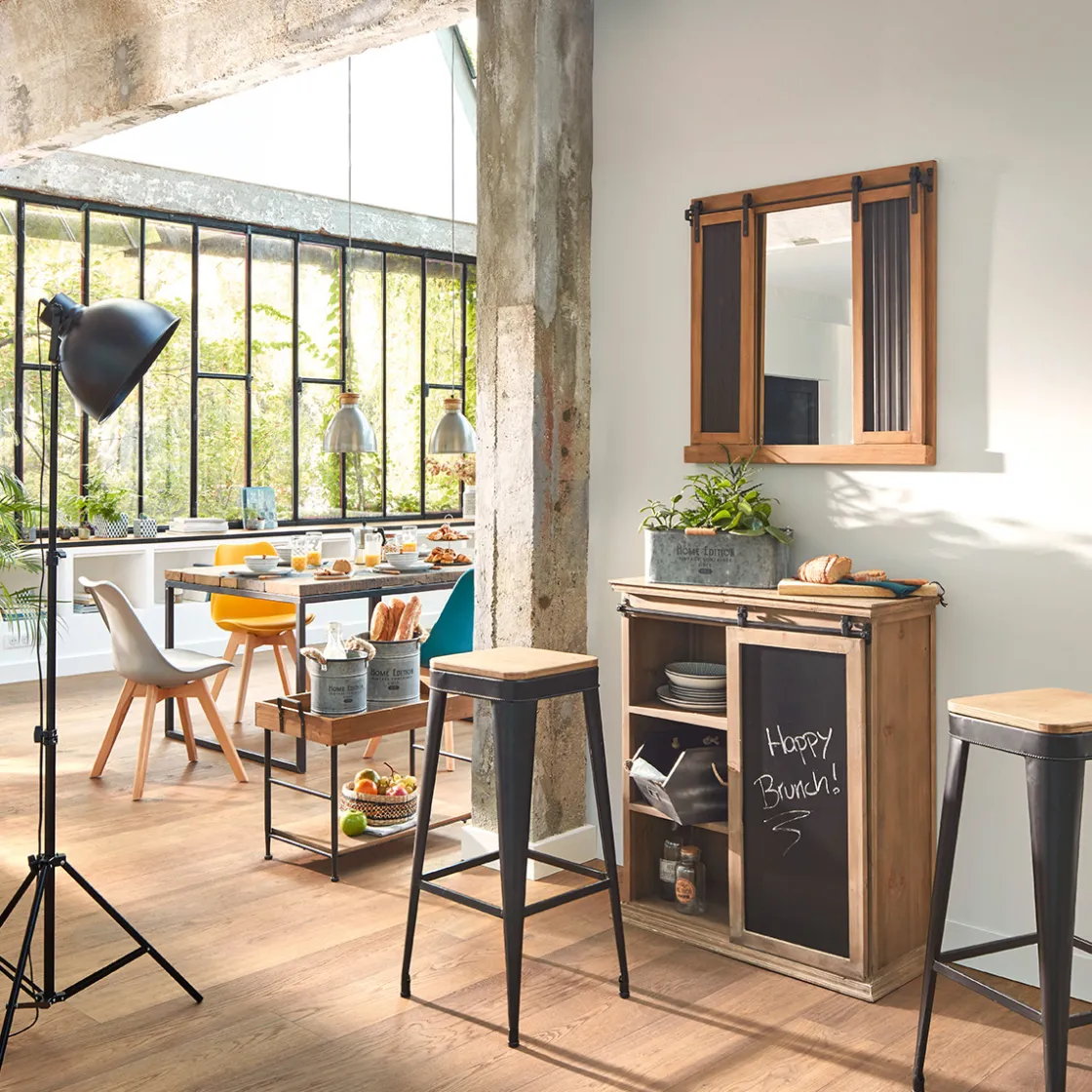 ATMOSPHERA Set de 2 seaux métal Clearance