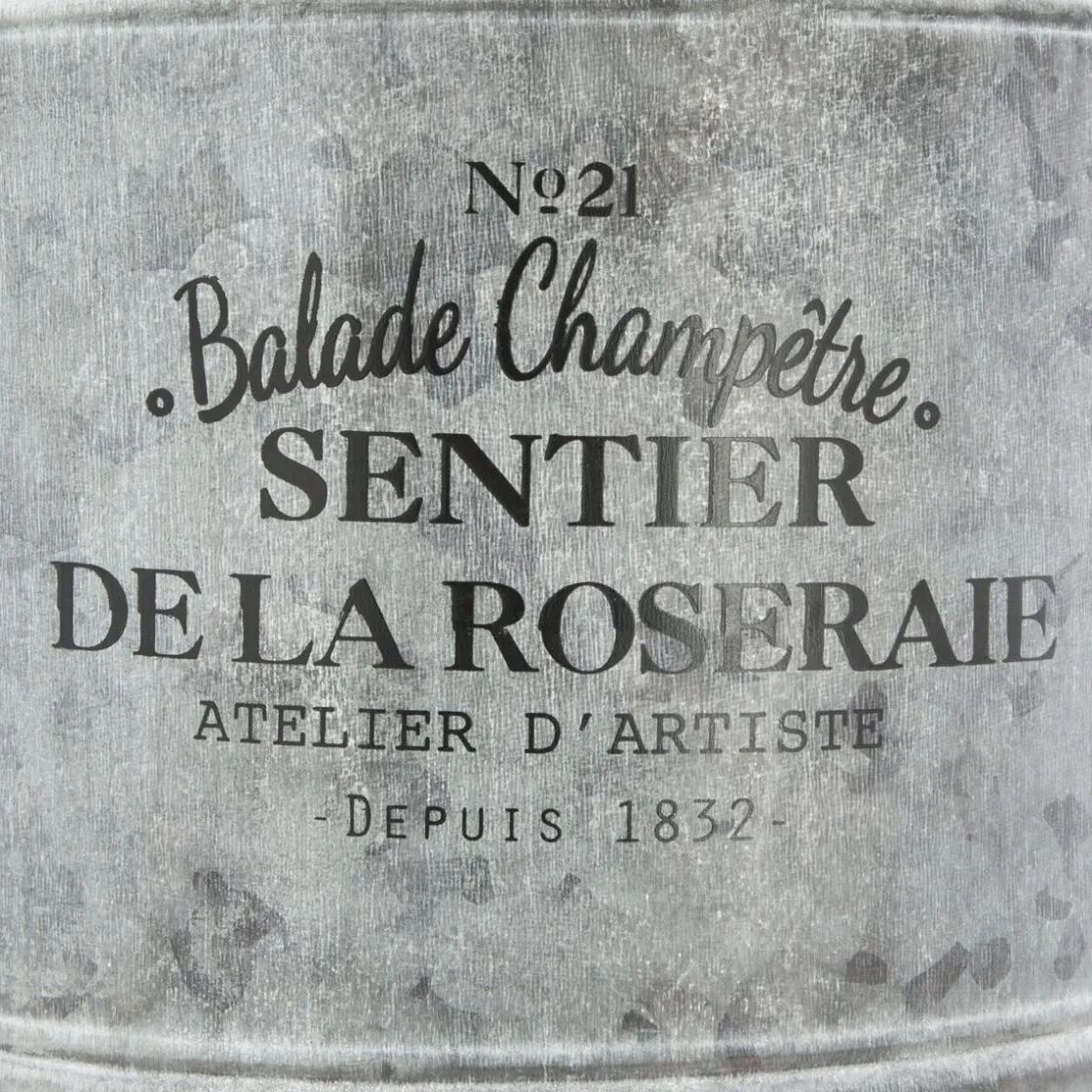 ATMOSPHERA Set de 2 seaux métal Clearance