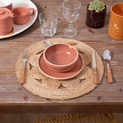 ATMOSPHERA Set de table ajouré "Pia", jute New